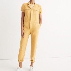 Madewell Short-Sleeve Coverall Jumpsuit